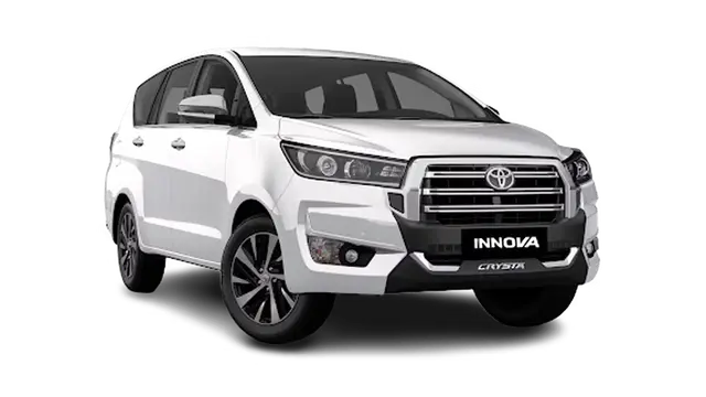Innova Crysta taxi for rent - 7 seater